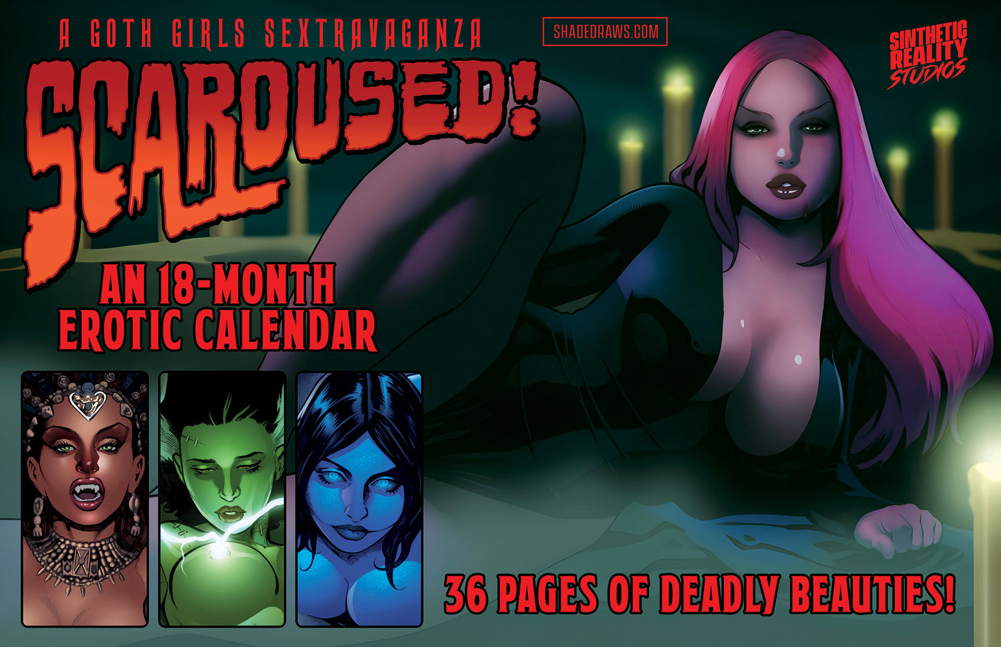 SCAROUSED! Goth Girls Uncensored Calendar - PDF