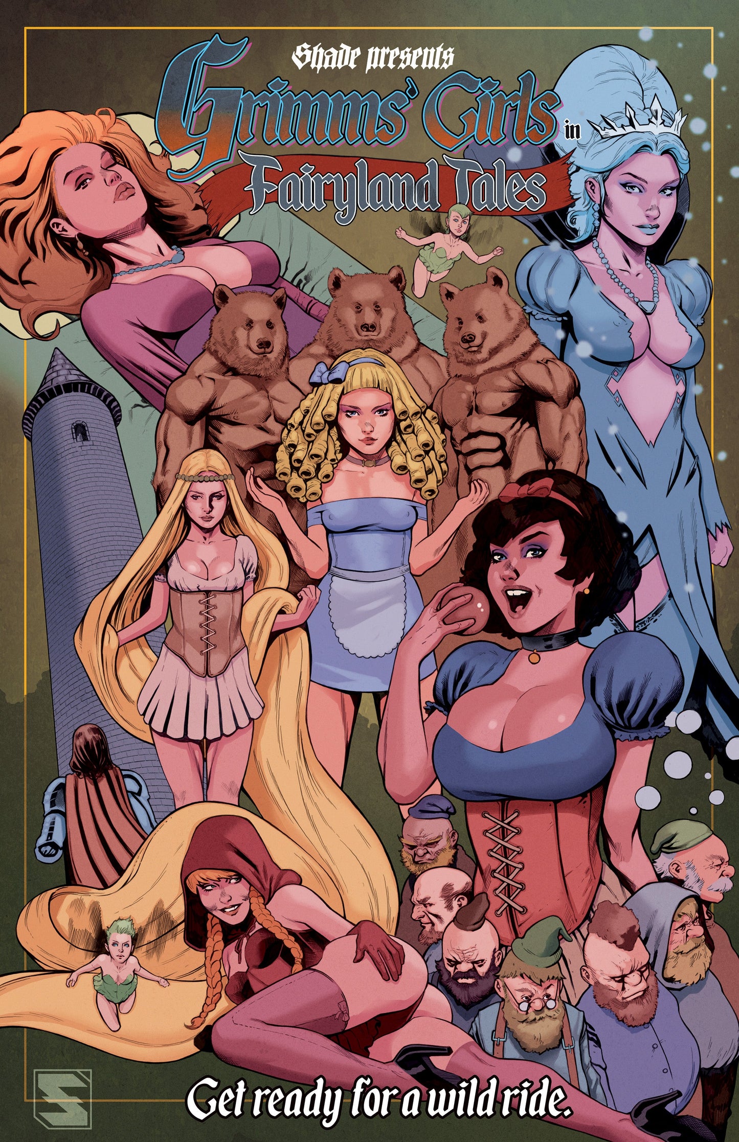 "Grimms' Girls in Fairyland Tales" Mature Graphic Novel PHYSICAL